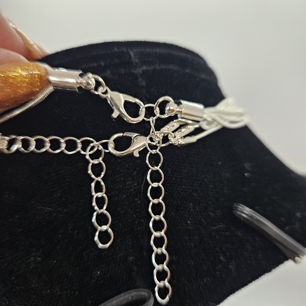 Silver Starfish Multi-Layer Necklace Set - Picture 6 of 13